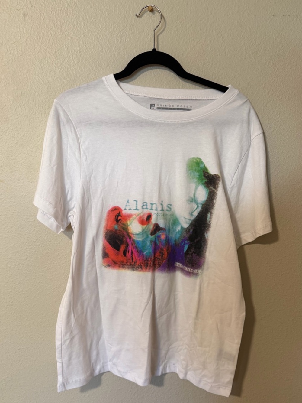Alanis Morissette Jagged Little Pill Graphic Tee White